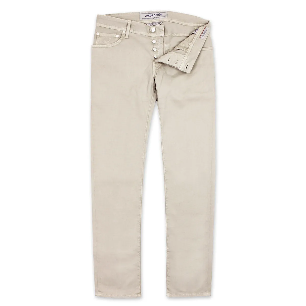 Jacob Cohen Chino Pants - J622 Comf Slim Fit Beige Jeans