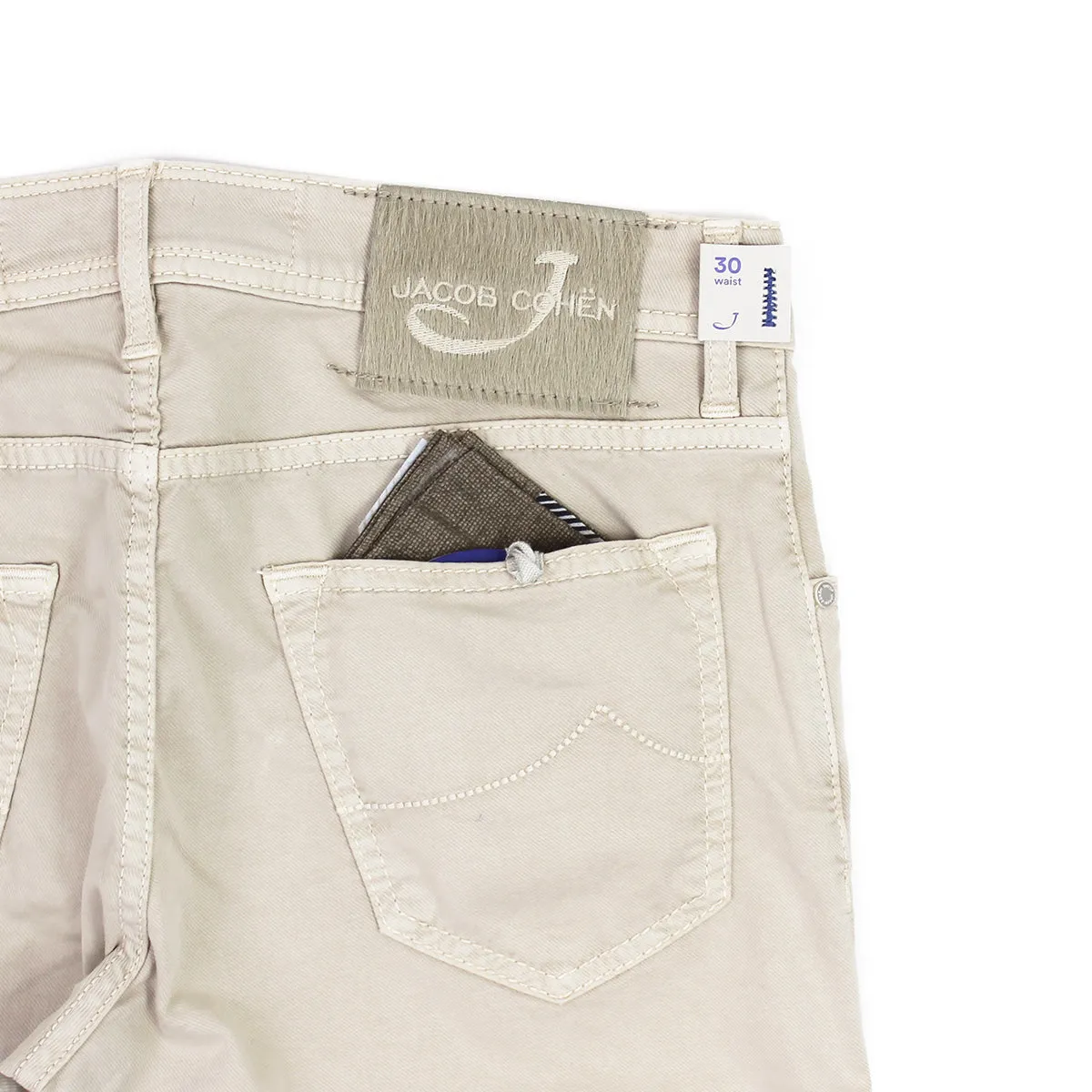 Jacob Cohen Chino Pants - J622 Comf Slim Fit Beige Jeans