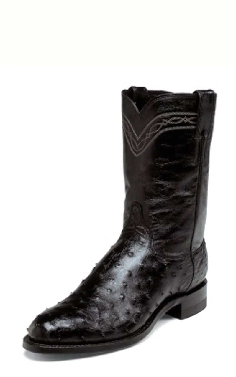 Justin Mens Boots 3171 10 Brock Full Quill" Black