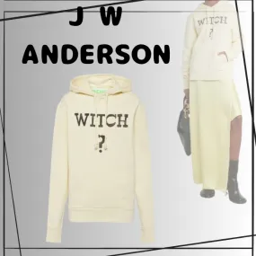 JW Anderson | Long Sleeve Plain Cotton Logo Street Style