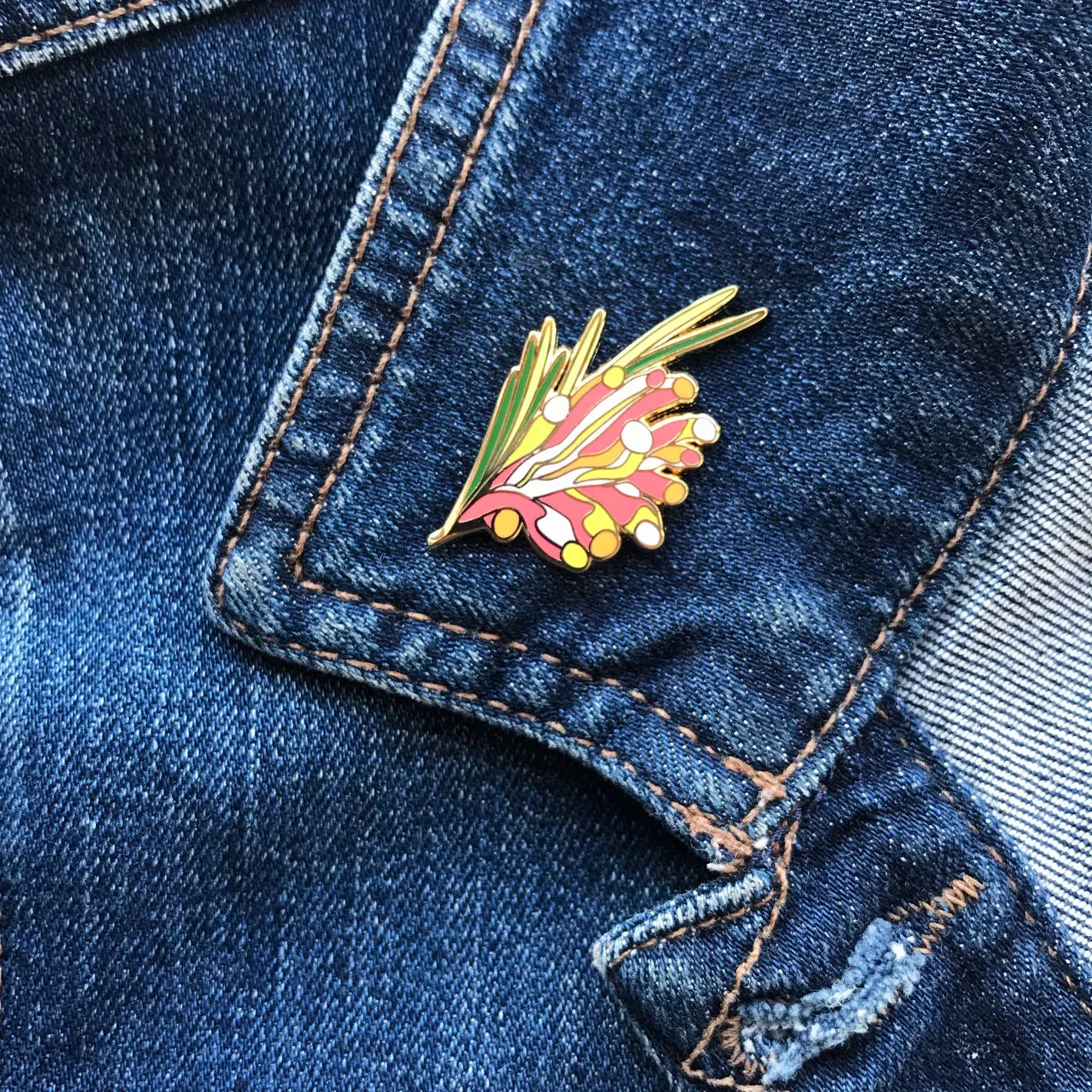 Kangaroo Paw Enamel Pin - Shop now for the best kangaroo themed enamel pins.