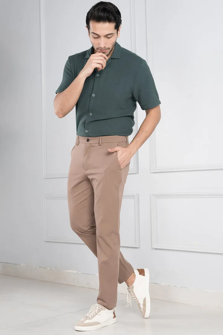 Khaki Stretch Chinos for Men