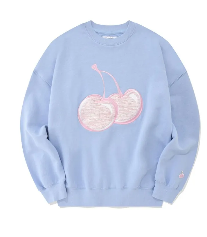 Kirsh | Knit Big Cherry Sweatshirt