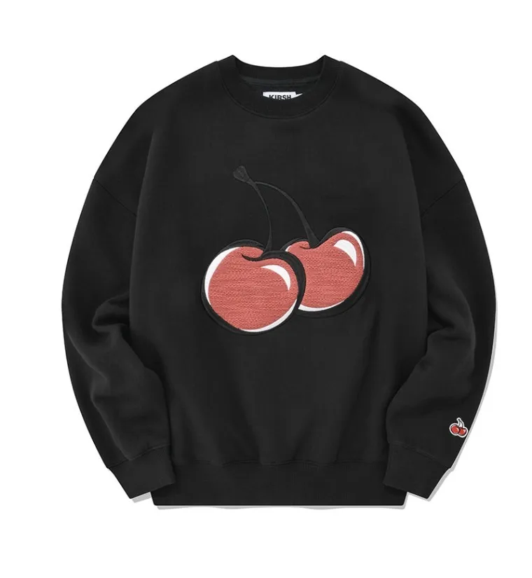 Kirsh | Knit Big Cherry Sweatshirt