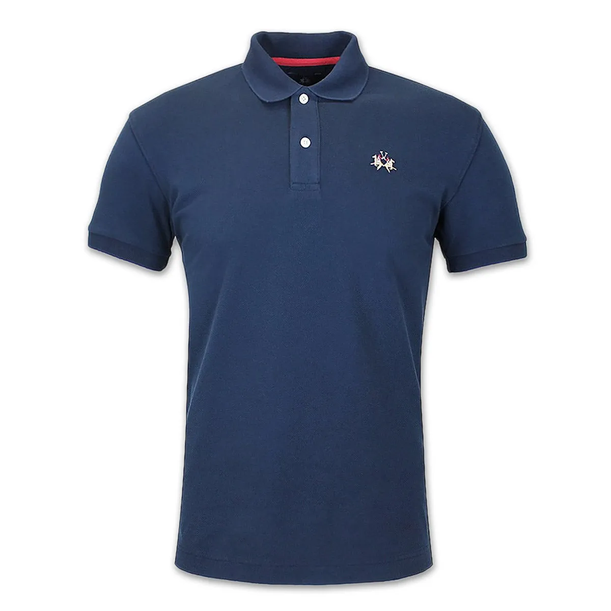 La Martina - Navy Slim Fit Pique Polo Shirt