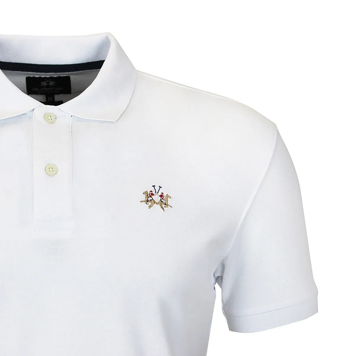 La Martina - Slim Fit Pique Polo Shirt, Optic White