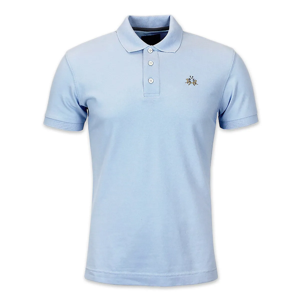 La Martina - Slim Fit Pique Polo Shirt - Skyway Blue