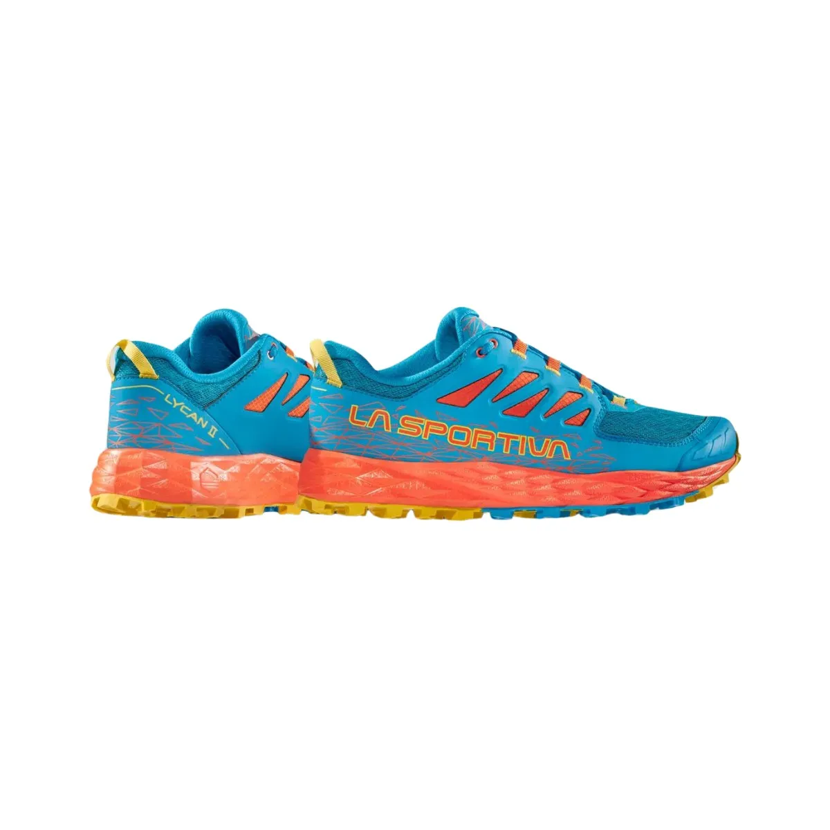 La Sportiva Lycan II Blue Orange Running Shoes.