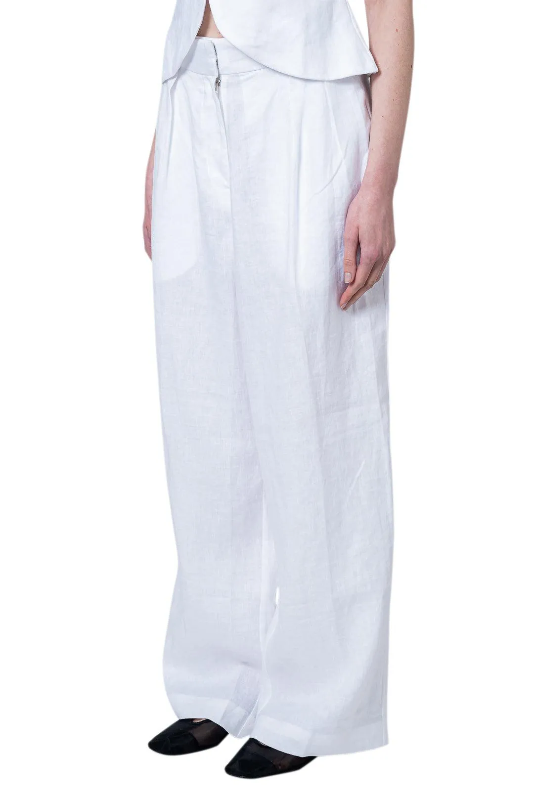 Linen Palazzo Trousers