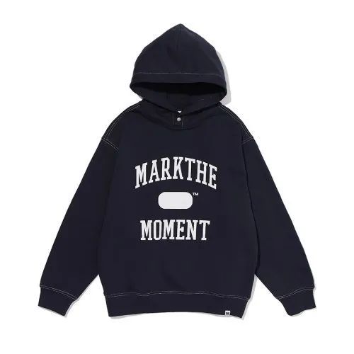 Long Sleeve Hoodies by MARKM | Street Style Cotton Logo