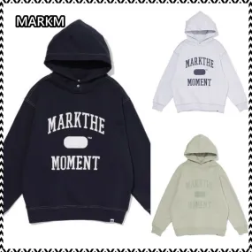 Long Sleeve Hoodies by MARKM | Street Style Cotton Logo