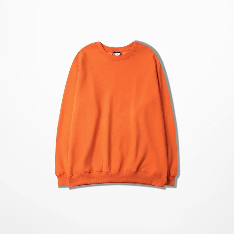 Loose cotton crew neck sweater