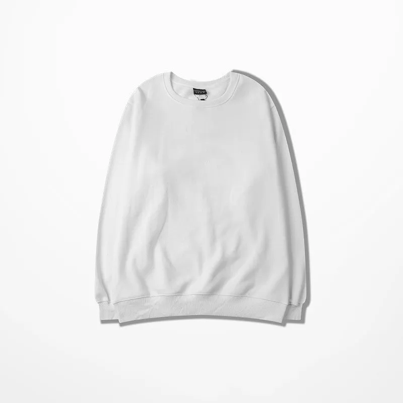 Loose cotton crew neck sweater