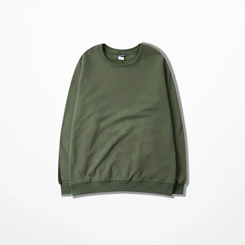 Loose cotton crew neck sweater