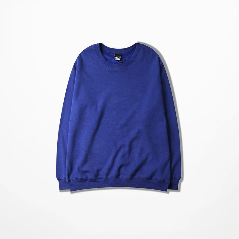 Loose cotton crew neck sweater