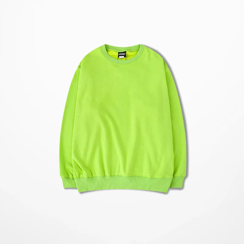 Loose cotton crew neck sweater