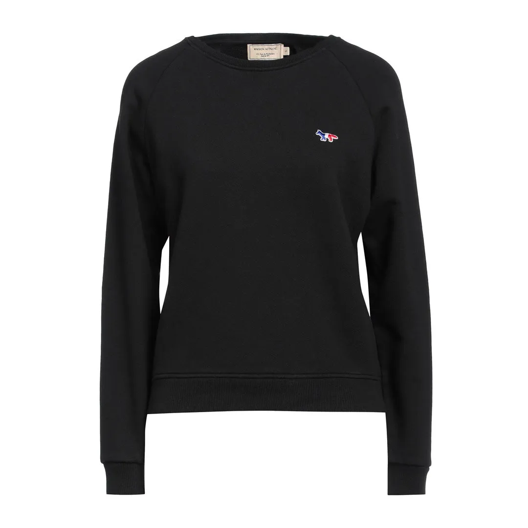 Maison Kitsune Crew Neck Long Sleeves Plain Cotton Logo