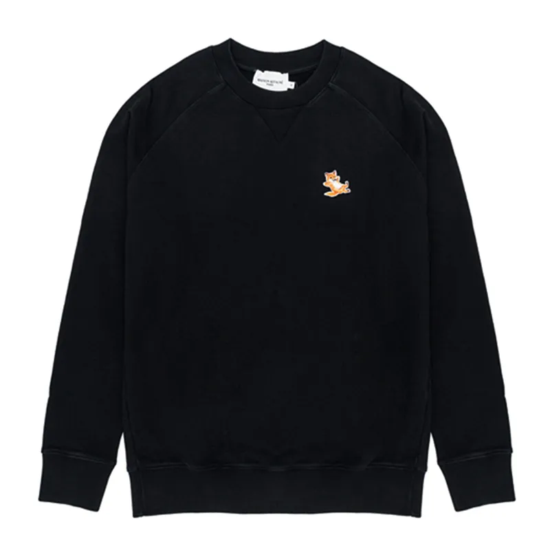 Maison Kitsune - Unisex U-Neck Long Sleeve Logo Hoodies & Sweatshirts