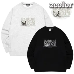 Marithe Francois Girbaud unisex sweat street style collaboration long sleeves logo