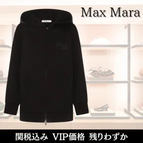 MaxMara | Wool Long Sleeve Street Style Hoodies & Sweatshirts