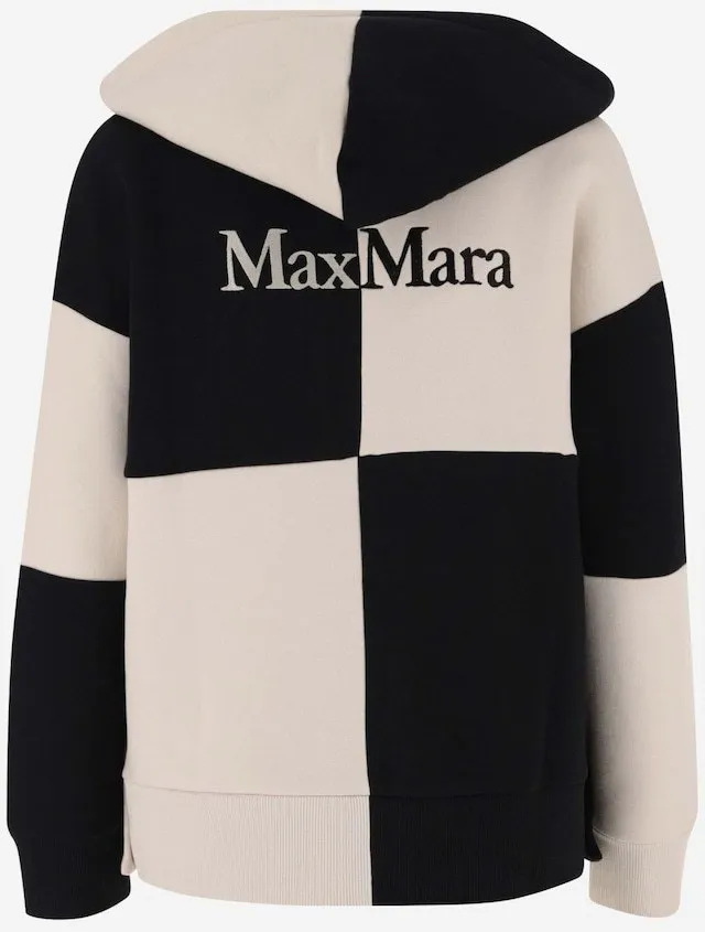 MaxMara Street Style Long Sleeves Cotton Logo Boosts Unisex Appeal