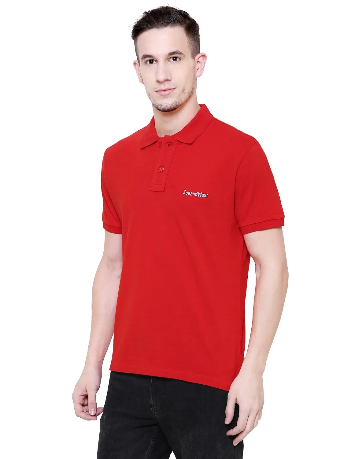 Men's Polo Causal T-Shirt by SeeandWear