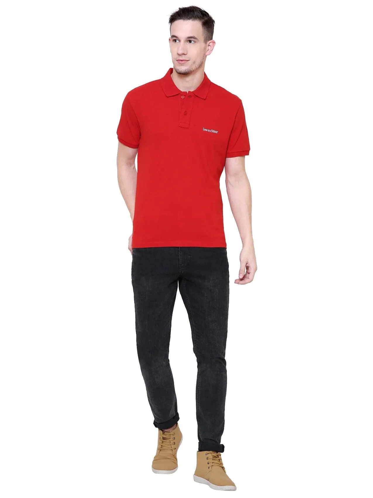 Men's Polo Causal T-Shirt by SeeandWear