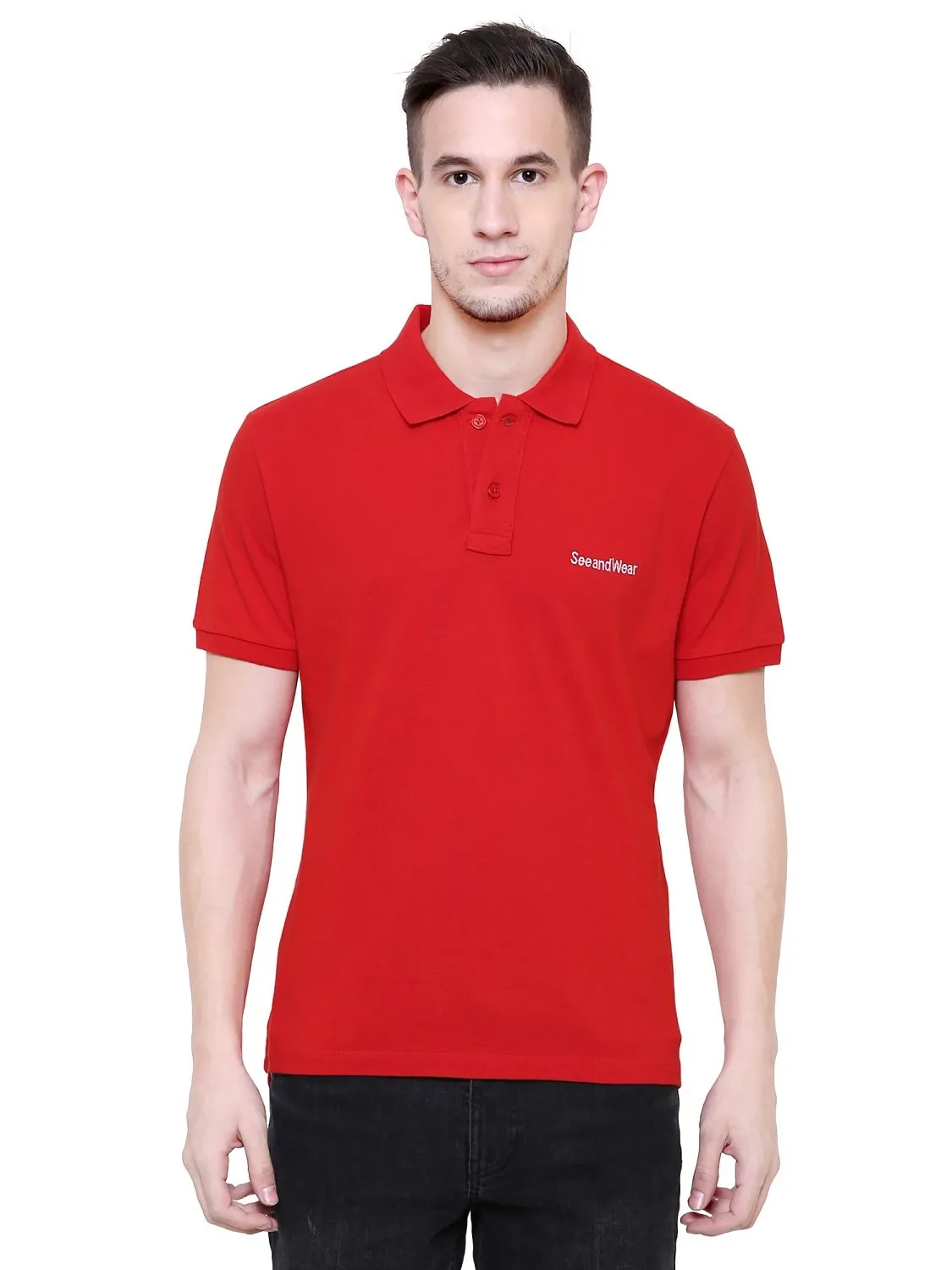 Men's Polo Causal T-Shirt by SeeandWear