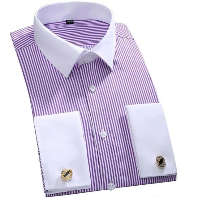 Men's Striped Dress Shirt