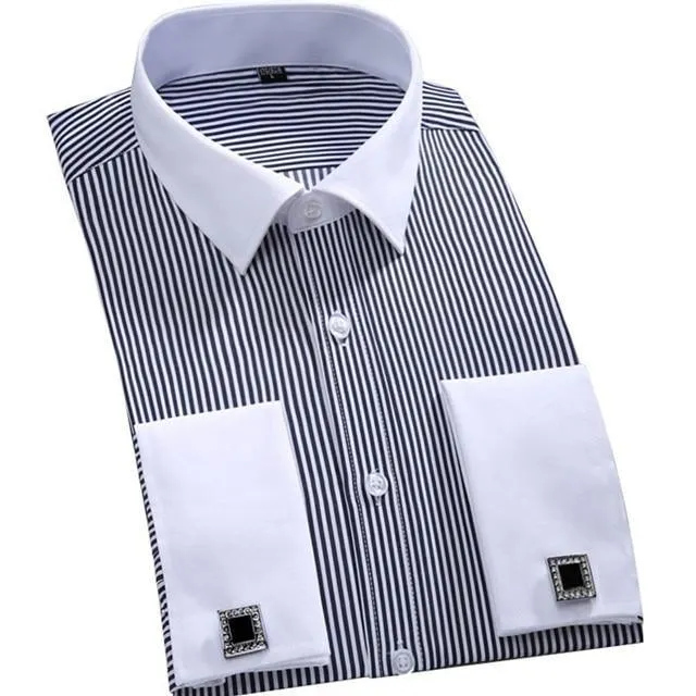 Men's Striped Dress Shirt