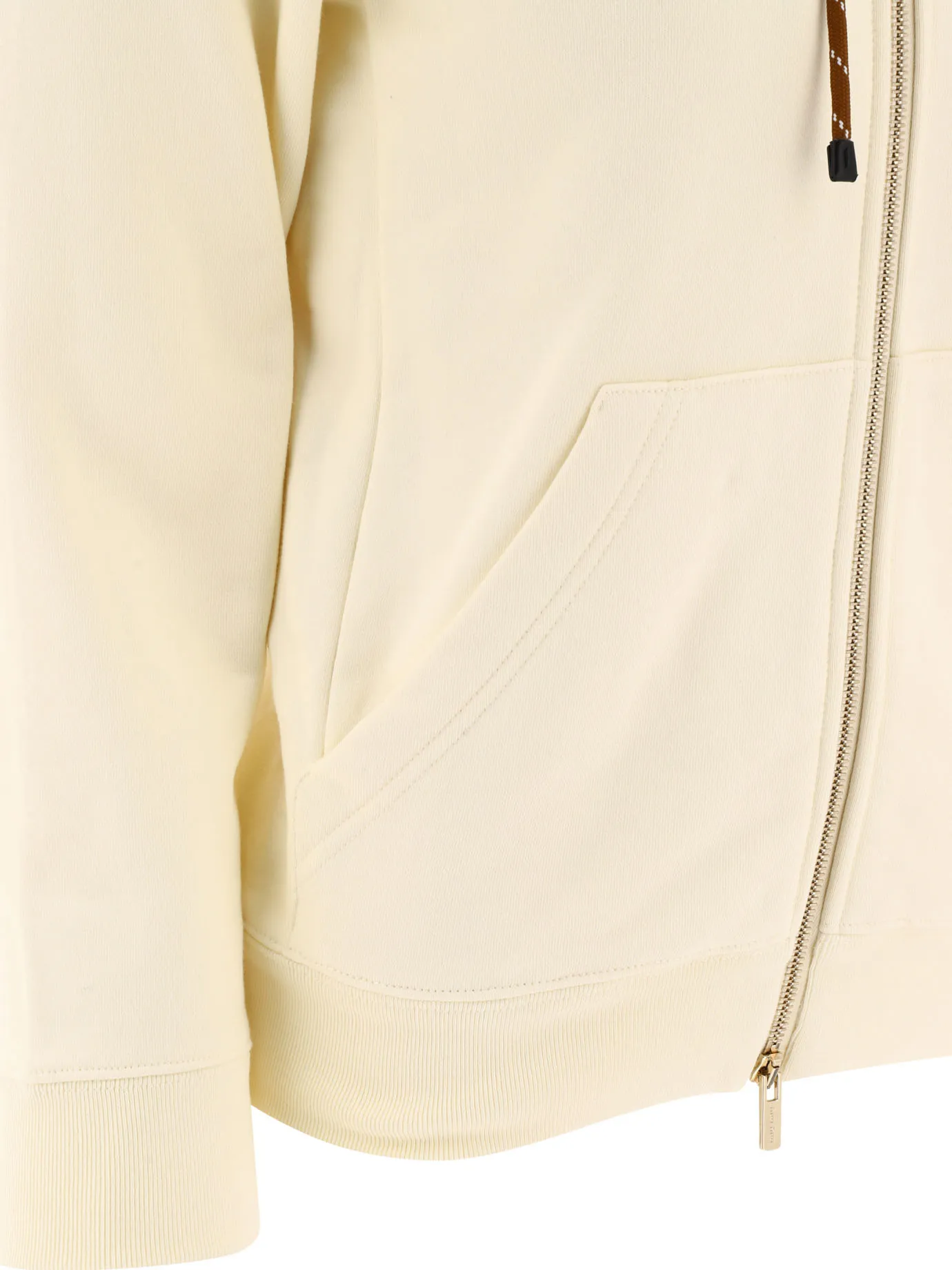 MiuMiu Long Sleeves Cotton Logo Hoodies & Sweatshirts | Street Style