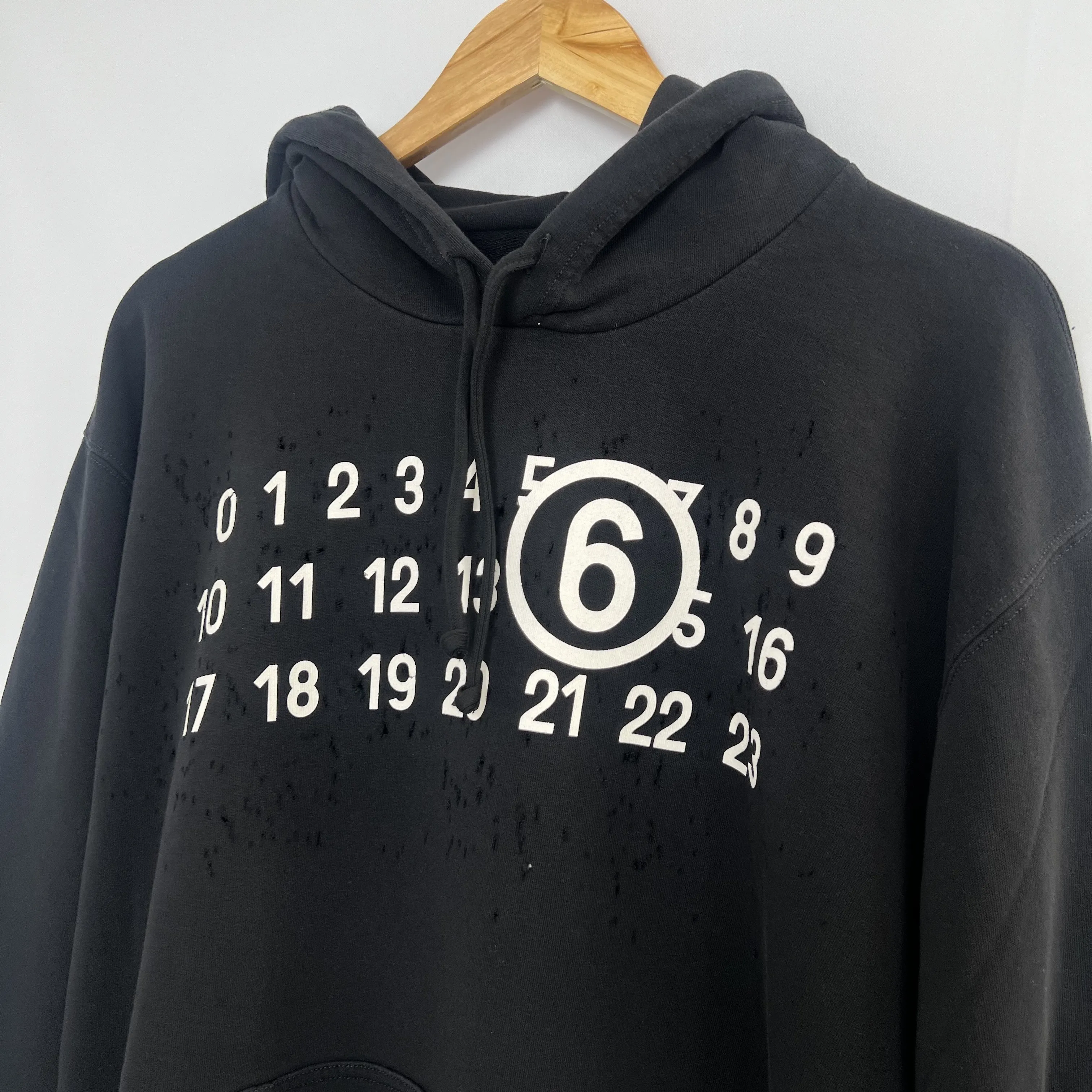 MM6 Maison Margiela unisex street style logo hoodies.