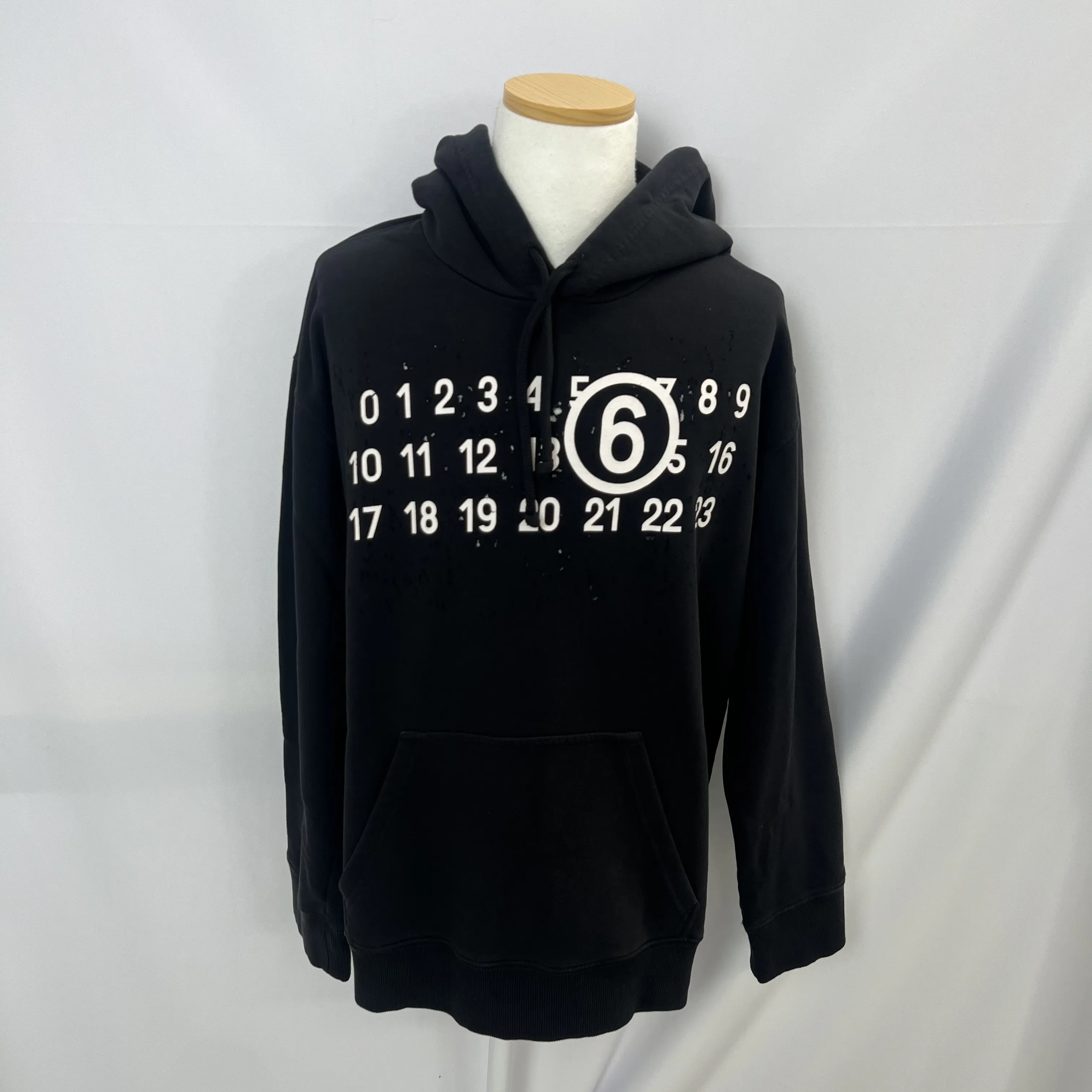 MM6 Maison Margiela unisex street style logo hoodies.