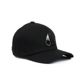 Moose Knuckles Black Space Age Metal Logo Cap