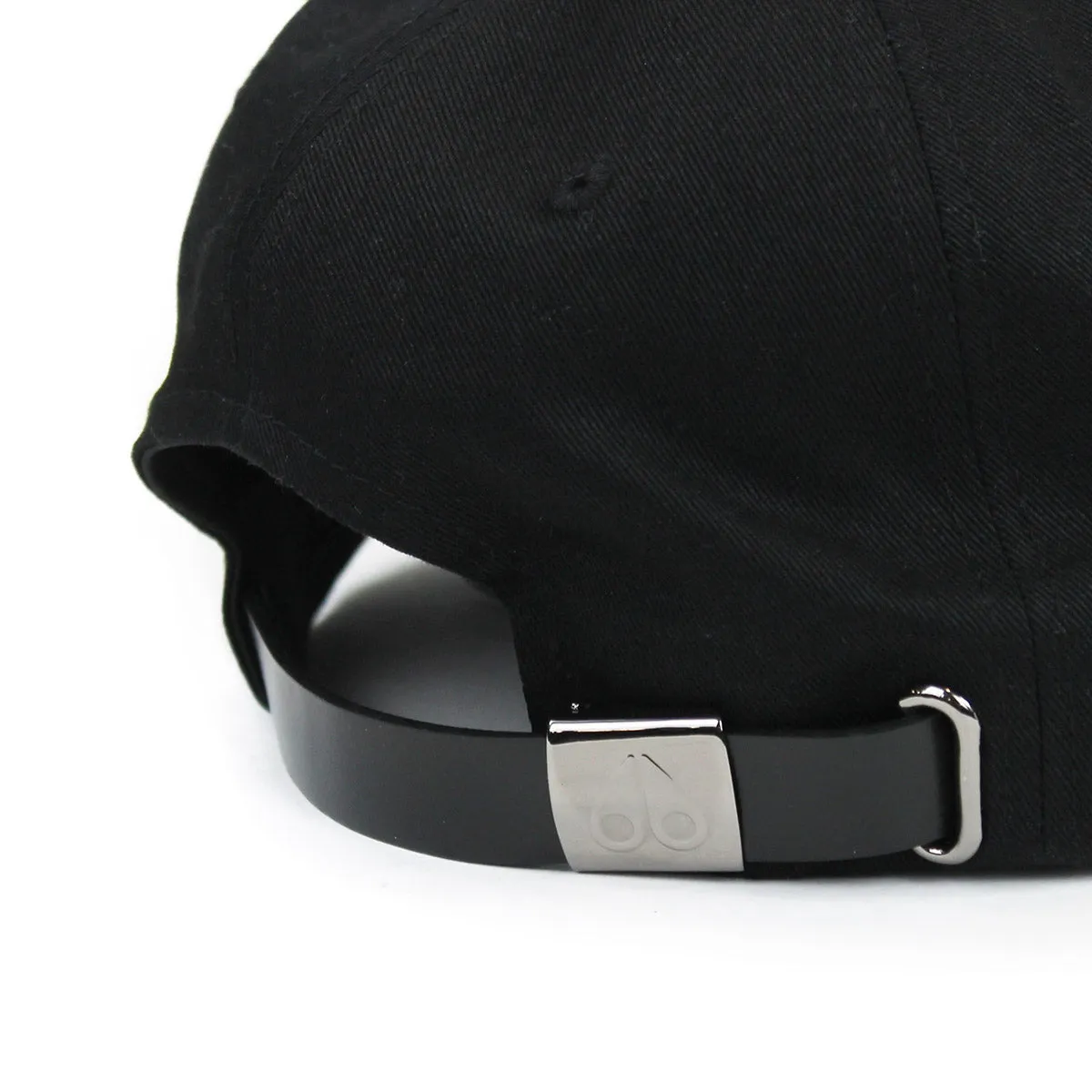 Moose Knuckles Black Space Age Metal Logo Cap