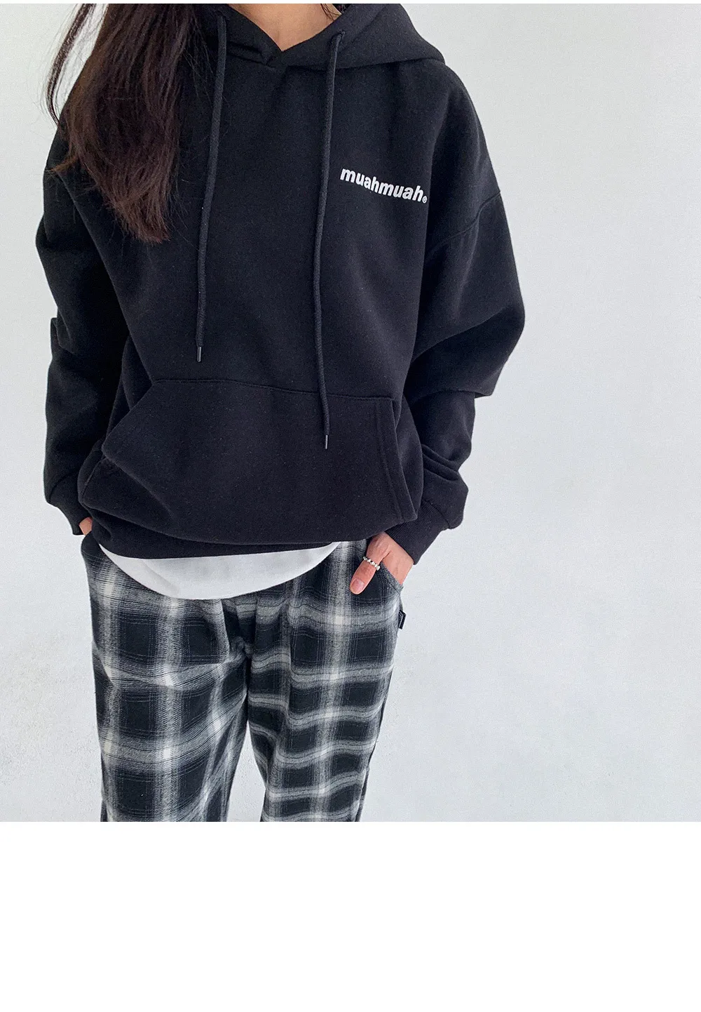 muahmuah | Street Style Long Sleeves Plain Cotton Oversized Logo - Best Deals and Discounts. Shop Now!