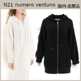 N21 numero ventuno | Long Sleeves Plain Cotton Oversized Logo - Shop now