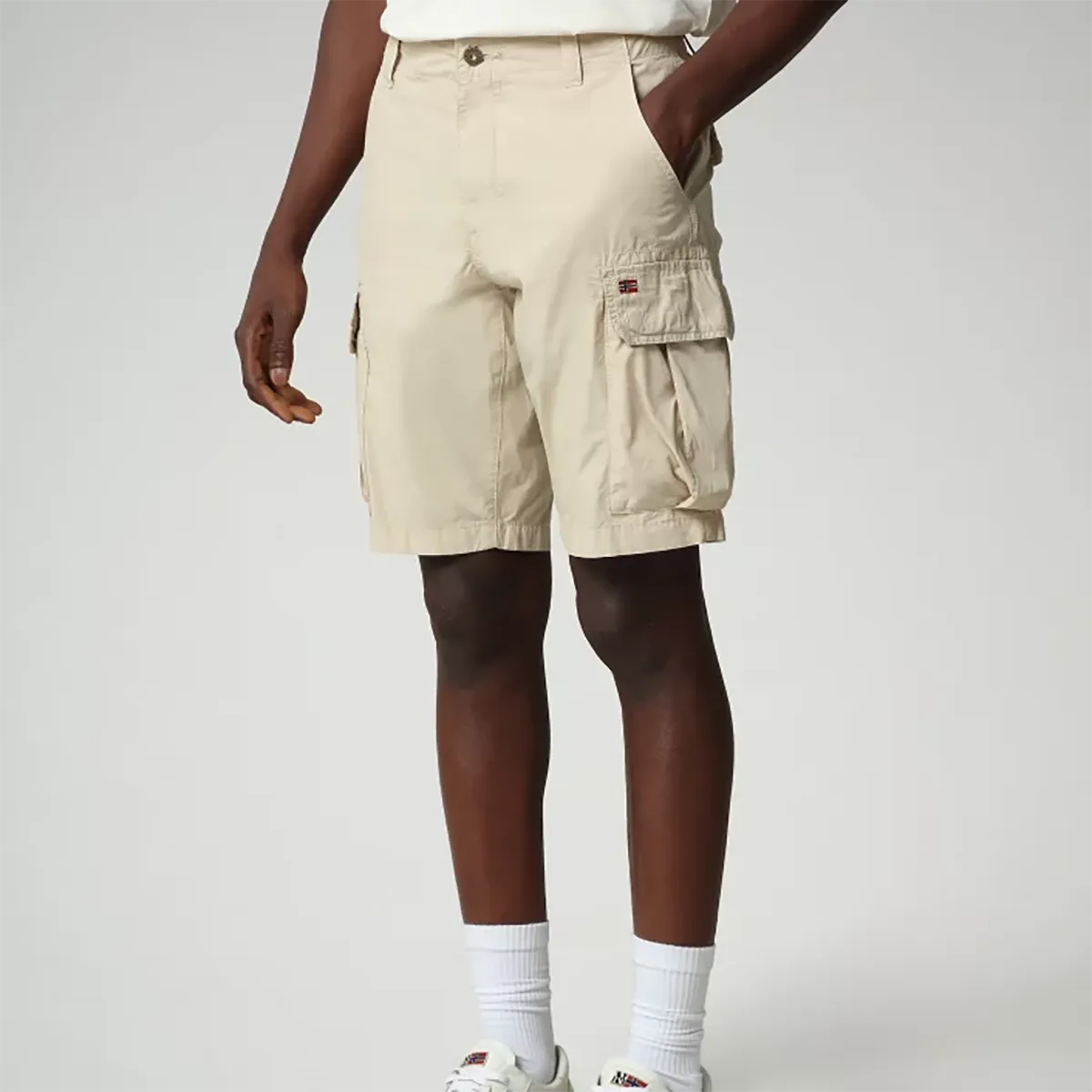 Napapijri cargo shorts - Noto 4 in natural beige