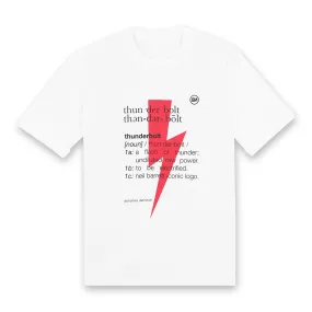 Neil Barrett Thunderbolt Definition White T-Shirt