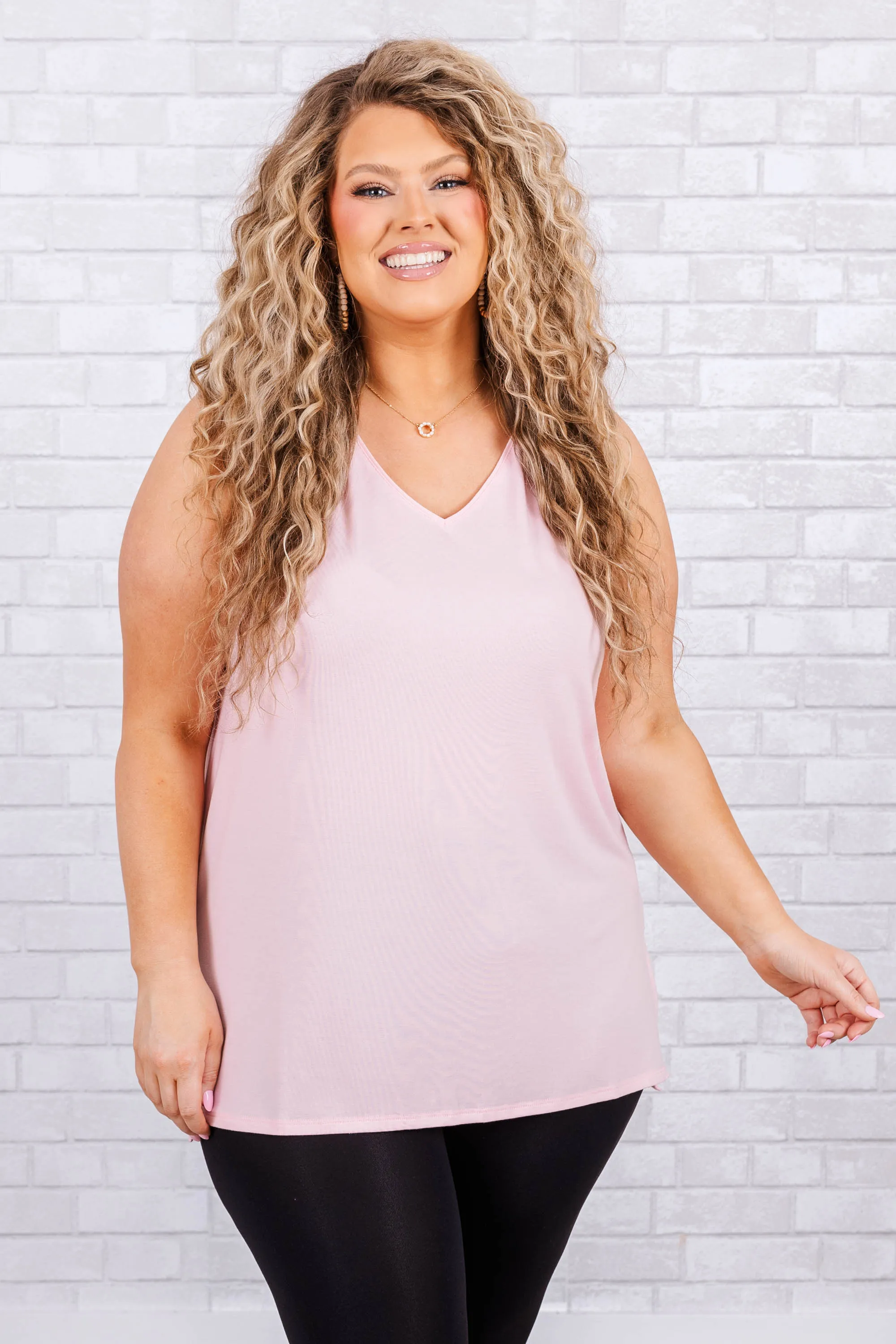 Open Arms Tank - Dusty Pink.