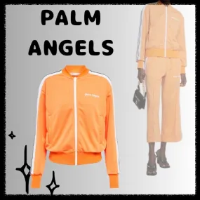 Palm Angels Striped Street Style Long Sleeved Shirt with Minimal Logo