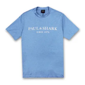 Paul & Shark Blue Reflective Logo T-Shirt