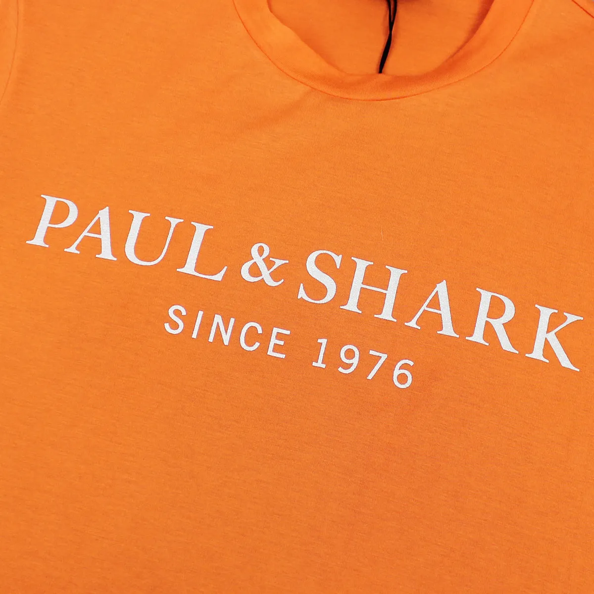 Paul & Shark - Orange Reflective Logo T-Shirt