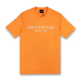 Paul & Shark - Orange Reflective Logo T-Shirt