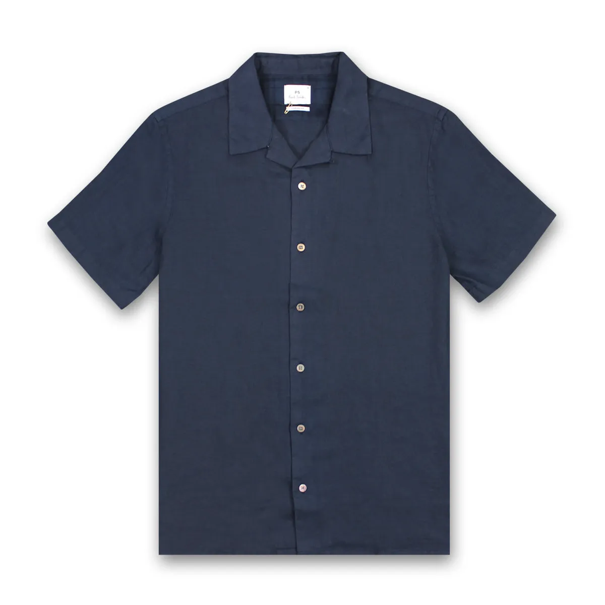 Paul Smith Casual Fit Linen Shirt Navy