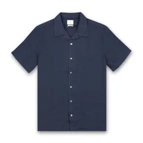 Paul Smith Casual Fit Linen Shirt Navy