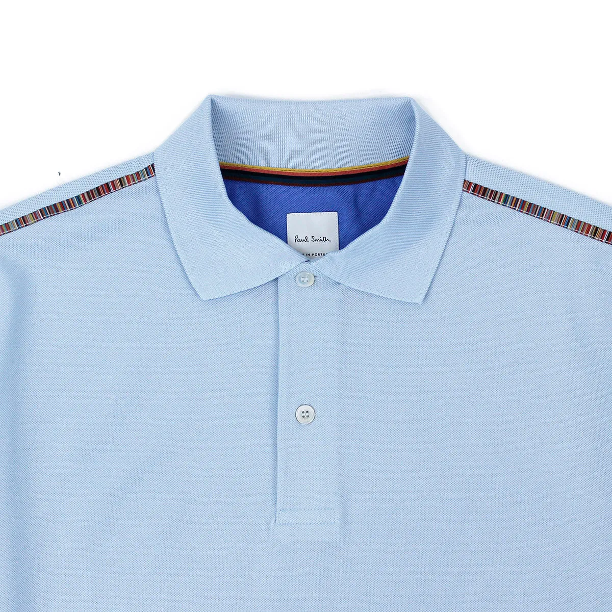 Paul Smith - Light Blue Artist Stripe Polo Shirt