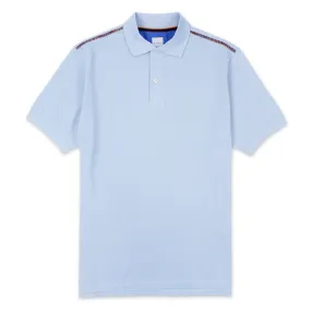 Paul Smith - Light Blue Artist Stripe Polo Shirt