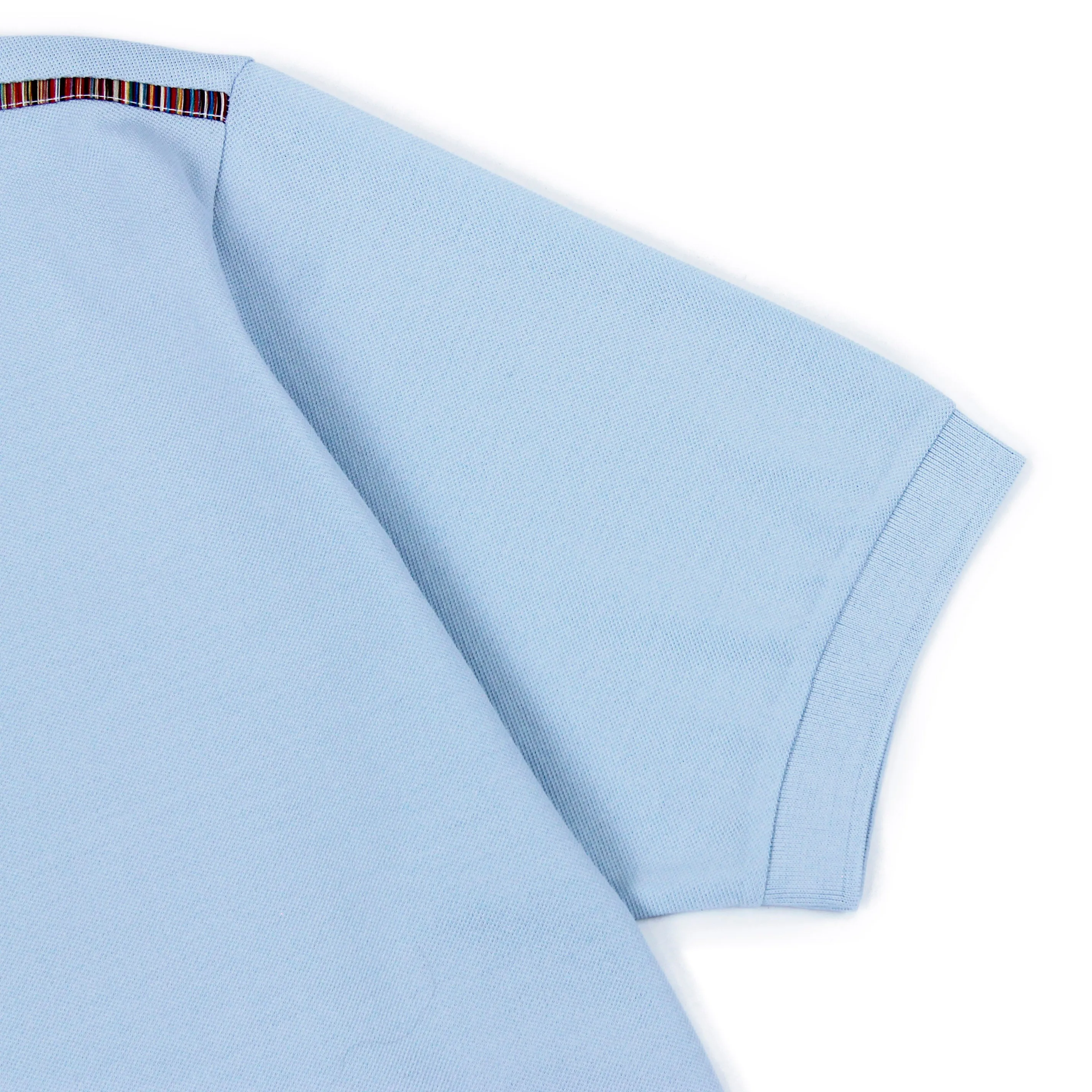 Paul Smith - Light Blue Artist Stripe Polo Shirt