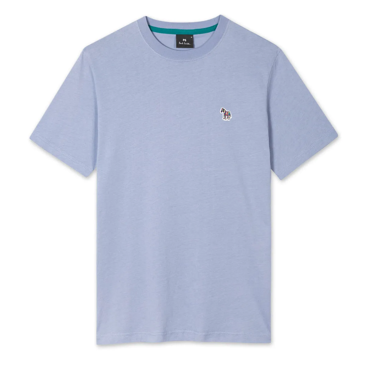 Paul Smith Reg Fit Zebra T-Shirt Pale Blue